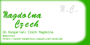 magdolna czech business card
